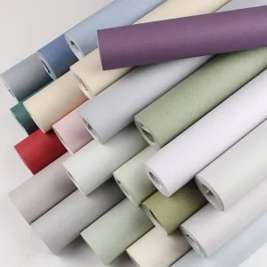 Modern Plain Solid Non woven Wallpaper For Home Decor Living Room Bedroom Background Wall Paper