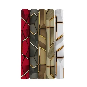 Modern Retro 3D Customized Geometric Pattern Waterproof Background Wallpaper Living Room Study Background Wallpaper