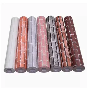 Modern Self Adhesive 3D Brick Pattern Wallpaper Rolls Waterproof Papier Peint Interior Decoration for Apartments
