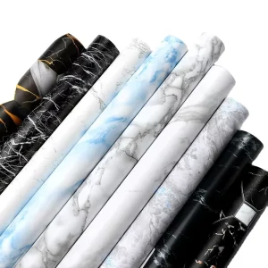 Modern Self-Adhesive 3D Foam Wall Sticker Waterproof UV Marble Sheet PVC Sound Absorbing Easy DIY Living Room Bedroom Villa