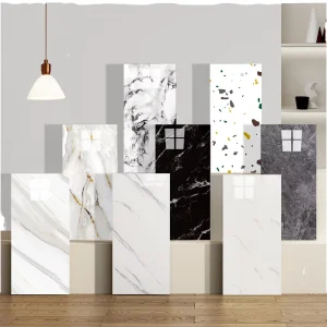 Modern Self-Adhesive Geometric Waterproof XPE Material Wall Stickers Moisture-Proof Living Room Bathroom Peel Stick