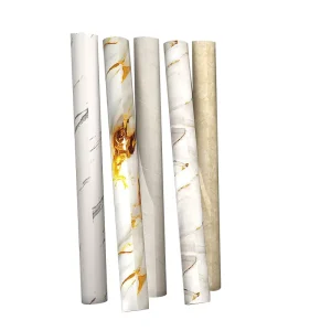 Modern Self Adhesive Marble Coil Tile Wall Sticker 100% Waterproof Soundproof Moisture Proof Household Easy DIY Installation