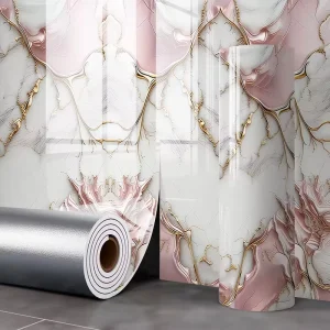 Modern Self-Adhesive Marble Wallpaper for Kitchen Home Decor Easy Peel & Stick Wall Panels Roll