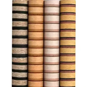 Modern Self Adhesive PVC Wallpaper Striped Grille Wall Decoration Panel Waterproof with Anti Static Feature