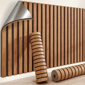 Modern Self Adhesive XPE Wallpaper 3D Wood Grain Texture Durable Waterproof Vinyl Wall Decoration for Peel Stick