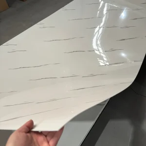 Modern Self-adhesive Marble Waterproof Moisture-Proof Bedroom Wall Panels PVC+PET Material