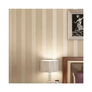 Modern Shimmer Stripes Plaid Moisture-Proof Fireproof Wallpaper for Home Bar and Administration Use