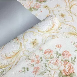 Modern Simple Floral 3D Self Adhesive Waterproof Wallpaper PVC Material for Living Room TV Background Bedroom Wall