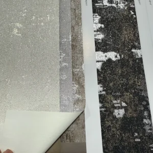 Modern Simple Waterproof Moisture Proof Mould Proof PVC Wallpaper Stripes Plaid Non Pasted Thickening Design Bedroom Living Room