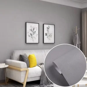 Modern Solid Color 3D Textured Vinyl Waterproof Peel and Stick Wall Stickers for Living Room Kids Room Self Adhesive Wallpapers