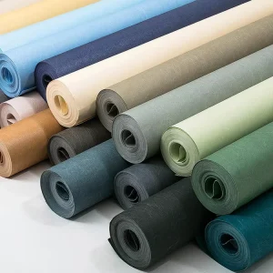 Modern Solid Color Texture Moisture proof Mould proof Hotel Non woven Fabric Wallpaper Roll Simple Bedroom Living