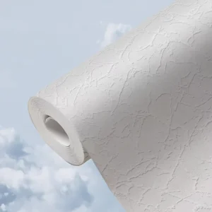 Modern Solid Non Woven Wallpaper Rolls Plain Home Decor Paper for Bathroom and Entertainment