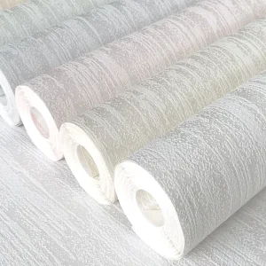 Modern Striped Non Woven Wallpaper Household Entertainment Mould Proof 5 Year Warranty Living Room Bedroom Hotel Beige White