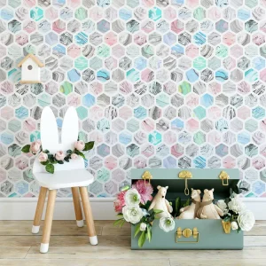 Modern Stripes Plaid PVC Eco friendly Waterproof Self Adhesive Removable Wallpaper for Girls Kids Room Living Room Bedroom Wall
