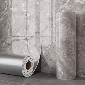 Modern Style Damask Wallpaper for Kitchen Anti-Mold and Fashionable Geometric Texture for Living Room Hotel and Gym