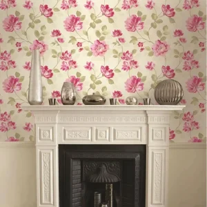 Modern Style Elegant Flowers Non Woven Paper Wallpapers for Home Hotel Apartment or Villa
