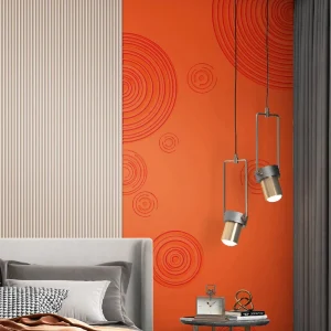 Modern Style Fabric Backing Wallpaper for Bedroom Sound Absorbing Interior Wall Decoration in Hotels and Rooms