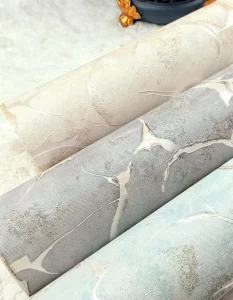 Modern Style Mural TV Background Wallcovering 3D Marble Wallpaper