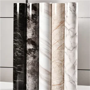 Modern Style PVC Kitchen Wallpaper Roll Waterproof and Fireproof with Geometric Pattern for Home and Hotel Decoration