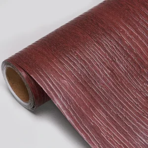 Modern Style PVC Wallpaper Self-Adhesive Wood Grain Floor Wall Stickers 10m Roll Waterproof Moisture-Proof for Bedroom