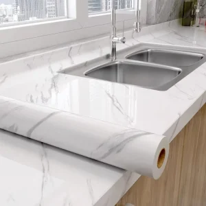 Modern Style Self Adhesive Waterproof PVC Wall Paper Removable Adhesive Film Sticker Wallpaper for Kitchen Bathroom or Bedroom