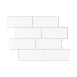 Modern Style Square Waterproof Peel and Stick Wall Tiles Stickers for Kitchen Hotel Use Rental Housing Home Renovation