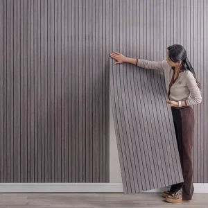 Modern Sxp 3d Foam Wallpaper Peel and Stick Fluted Wallpaper for Commercial