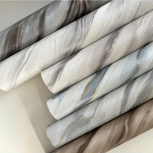 Modern Texture Elegant Vinyl Wallpaper 3D Minimalist Curve Water Ripple Wallpaper Three-dimensional Geometric Line Wallpaper