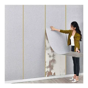 Modern Textured Fabric Wallpaper House 3D Wallpaper Self Adhesive Home Decoration Wallpaper