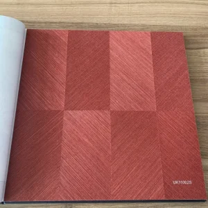 Modern Textured Waterproof Sisal Material Wallpaper Interior Decorative Wall Covering for Hotels Offices