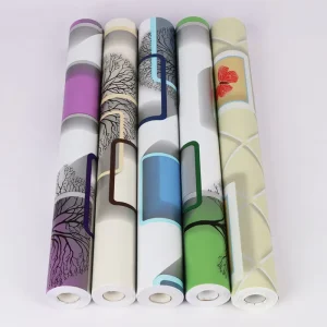Modern Tree Geometric Peel and Stick Wallpaper Self Adhesive Waterproof Wall Sticker for Living Room Bedroom Home Decor Easy Diy