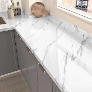Modern Vinyl Peel and Stick Wallpaper Self Adhesive Wallpaper Rolls Marble Sticker for Restaurant 23.5 Inch X196.7inch