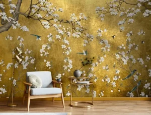 Modern Wall Art Painting Wall Decal Wall Stickers Wall Paper 3d Home Wallpaper Wall Hangings Decorations for Home Luxury Metal