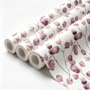 Modern Watercolor Botanical Wallpaper Green Leaf Design Self Adhesive Peel and Stick Wall Paper for Home Decoration High Quality