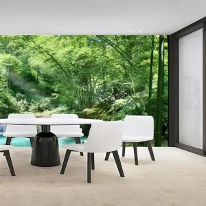 Modern Waterproof Forest & Plant Custom Wallpaper Wall Mural for Living Room Bedroom & Dining Room Wall Decoration