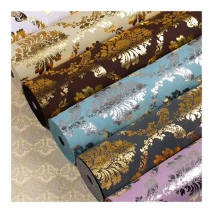 Modern Waterproof Hotel and Entertainment Use 3D Floral Flower Mural Wallpaper Rolls for Home Wall Decoration