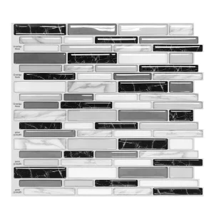 Modern Waterproof Kitchen Backsplash Wallpaper Peel Stick Self Adhesive Wall Tile Stickers Geometric Pattern Vinyl Fireproof