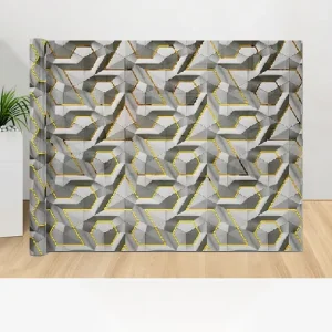 Modern Waterproof PET Foam Self Adhesive Wall Sticker Roll Geometric Pattern for Bathroom Apartments Kids Rooms Student Dorms