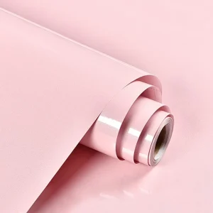 Modern Waterproof Pink Glitter PVC Self Adhesive Peel and Stick Kitchen Wall and Countertop Vinyl Wallpaper Decor