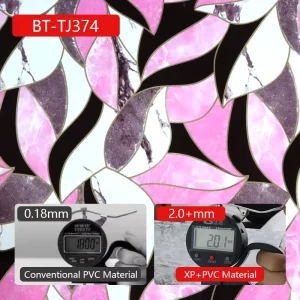 Modern Waterproof Vinyl Wallpaper Sticker Peel and Stick for Kitchen Bathroom Hotel Walls with 5 Year Warranty