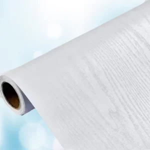 Modern White Wood Grain Wallpaper Household Bedroom Living Room Table Cabinets Thickened New Design Adhesive Wall Decor