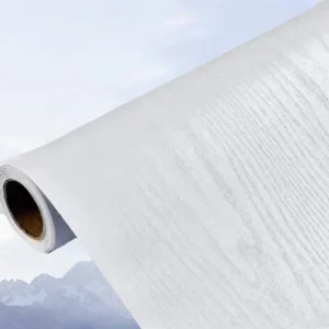 Modern White Wood Grain Wallpaper Household Bedroom Living Room Table Cabinets Thickened Textured Wallpaper Rolls