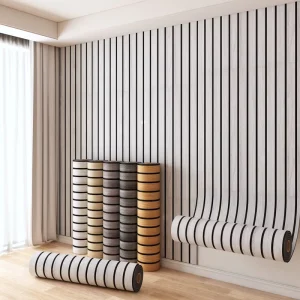 Modern Wood Grain Design 3D Wallpapers Stickers Pure Color for Household Hotel Use Graphic Design Solution