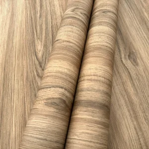 Modern Wood Grain PVC Peel Stick Wallpaper for Cabinets Furniture Self-Adhesive Waterproof Fireproof Eco-Friendly Living Room