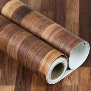 Modern Wood Grain PVC Self Adhesive Furniture Door Wall Decorative Wallpaper 1.22 Meters DIY Waterproof Renovation for Cabinets