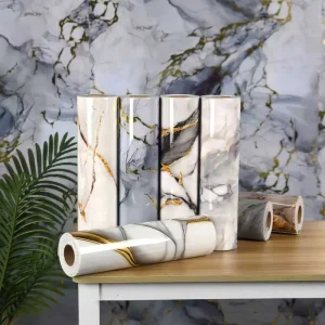 Modern Wood Peel and Stick Self-Adhesive Wallpaper Waterproof Removable Wall Covering for Bedroom Living Room Office Decoration