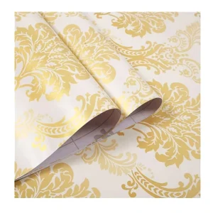 Moisture Proof Self Adhesive Wall Paper Sticker Roll PVC Wallpaper for Interior Wall Decoration
