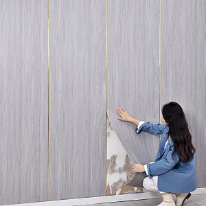 Moisture-proof PVC Wood Grain Wallpaper Living Room Decoration Peel and Stick Vinyl Wall Covering