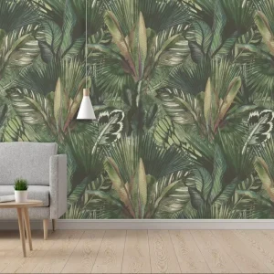Movie Texture Wall Arts Green Trees Wall Decor 3d Wallpaper Home Decoration Comfortable Feeling Wall Paper