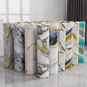 Multi Color Custom Length Self Adhesive Wallpaper Waterproof Peel and Stick Wall Sticker for Hotel Apartment Decoration